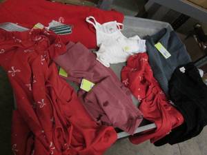 lot 254 image: Ladies XL and XXL tops and leggings...