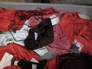 lot 256 image: Ladies S and XS tops...