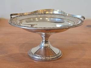 lot 33 image: 178-grams Sterling Silver Compote Pedestal Dish by Hastor 3 14 x 6