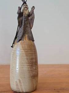 lot 121A image: Vintage 16 Hand-made Pottery Bell