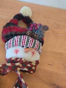 lot 148 image: Plush Snowman Shelf Sitter Figurine