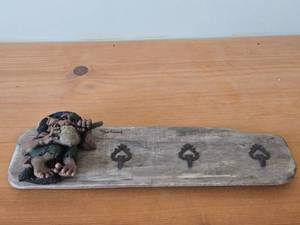 lot 207 image: Vintage Troll theme Coat Rack by Paul Bonner� Bebe� (Norway)