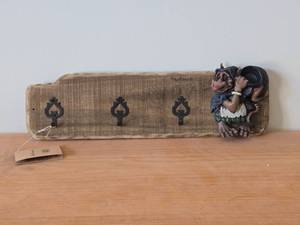 lot 209 image: Vintage Troll theme Coat Rack by Paul Bonner� Bebe� (Norway)