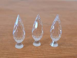 lot 332 image: Lot of (2) Poplar Tree Figurines by Swarovski