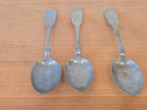 lot 25J image: Lot of (3) 89-grams (total) Brazil Silver Spoons