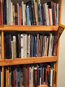 lot 349 image: Lot of (3 Shelves) Books - - Art, Style, Mysteries, Animals, Dollhouses, Cooking