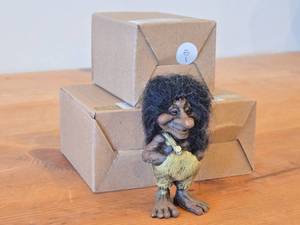 lot 232 image: Lot of (3) Troll Figurines (in original packaging)