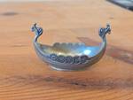 Vintage Viking Ship Norsk Tinn Pewter Salt Cellar