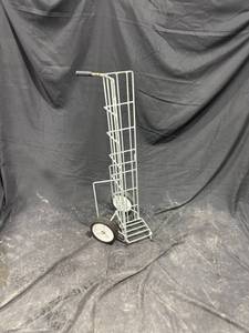 lot 2145 image: Metal Utility Tank Hand Truck