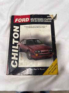 lot 2149 image: Chilton Ford Mustang Repair Manual