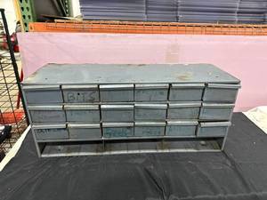 lot 2150 image: Metal Multi-Drawer Storage Cabinet