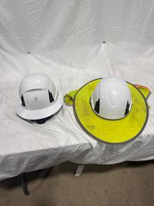 lot 2164 image: Two White Hard Hats
