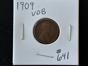 lot 3 image: 1909 VDB Lincoln Cent