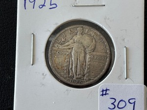 lot 12 image: 1925 Standing Liberty Quarter