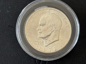 lot 20 image: 1972-S Eisenhower Silver Dollar