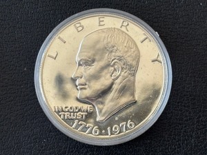 lot 21 image: 1976-S Bicentennial Eisenhower Silver Dollar Proof