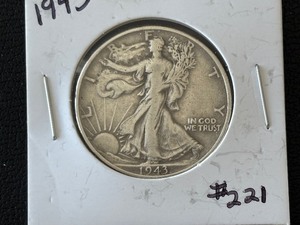 lot 23 image: 1943 Walking Liberty Half Dollar
