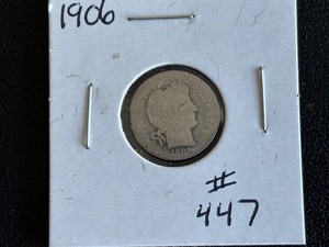 lot 35 image: 1906 Barber Dime
