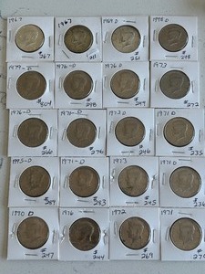 lot 37 image: Kennedy Half Dollars Includes 40% Silver