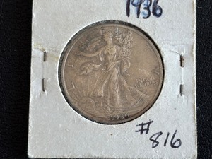 lot 41 image: 1936 Walking Liberty Half Dollar
