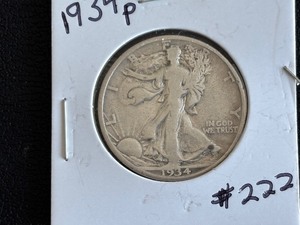 lot 42 image: 1934-D Walking Liberty Half Dollar