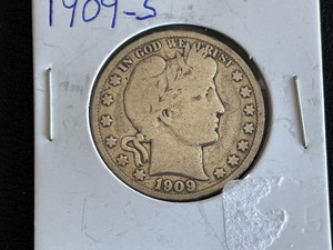 lot 51 image: 1909-S Barber Half Dollar