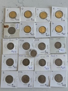 lot 64 image: Buffalo Nickels Including Gold Plated