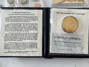 lot 21 image: 1933 St. Gaudens Gold Double Eagle Proof Replica