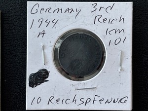 lot 35 image: 1944-A Third Reich 10 Reichspfennig