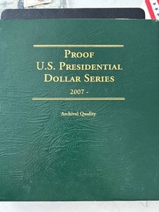 lot 50 image: Presidential Dollar Proof Coins and Album