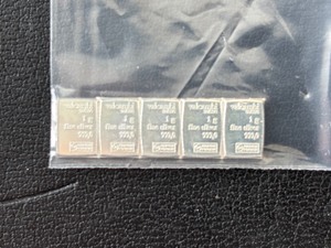 lot 93 image: 5 Grams .999 Fine Silver