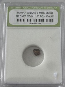 lot 105 image: Roman Widows Mite Bronze Coin