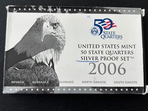lot 130 image: 2006-S Silver Quarter Proof Set