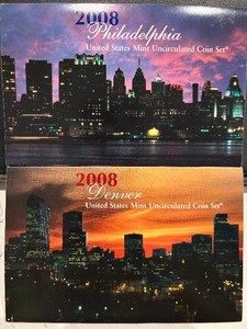 lot 158 image: 2008 P & D Mint Set