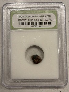 lot 179 image: Roman Widows Mite Bronze Coin