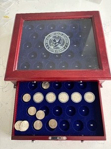 lot 196 image: Quarter Display Case with Quarters