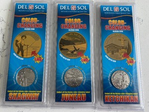 lot 237 image: Color Changing Alaska Coins