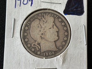 lot 7 image: 1904 Barber Half Dollar