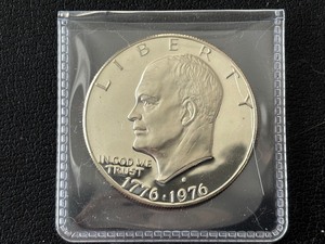 lot 18 image: 1976-S Bicentennial Eisenhower Silver Dollar Proof