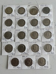 lot 22 image: Kennedy Half Dollars Includes 40% Silver