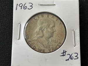 lot 26 image: 1963-D Franklin Half Dollar