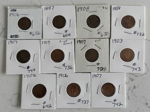 lot 63 image: Indian Head Cents