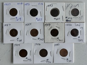 lot 74 image: Indian Head Cents