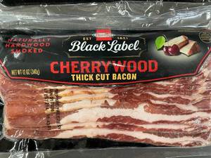 J - Hormel Black Label Cherrywood Thick Cut Bacon 12 oz - 2-Pack