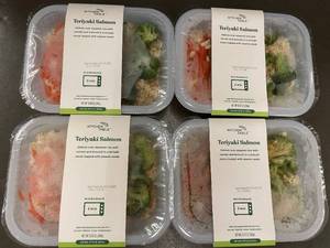 lot 50 image: FreshRealm Teriyaki Salmon 4-Pack - Asian-Style Meal
