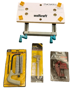 lot 24 image: Wolfcraft Small Clamping Workbench & Accessories