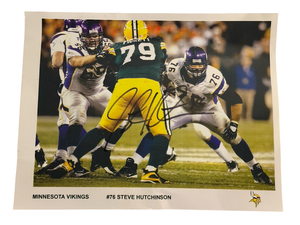lot 11 image: MN Vikings Signed Steve Hutchinson #76 Photograph