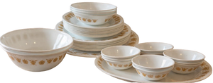 lot 43 image: Corelle Butterfly Gold Dinnerware 36 PC Set