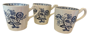 lot 60 image: Set of 3 Blue Nordic Coffee Cups