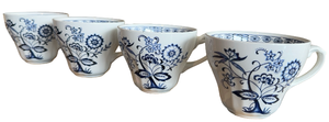 lot 62 image: Blue Nordic - J & G Meakin - Set of 4 Tea Cups
